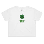 "Lucky Bitch" Cropped Tee