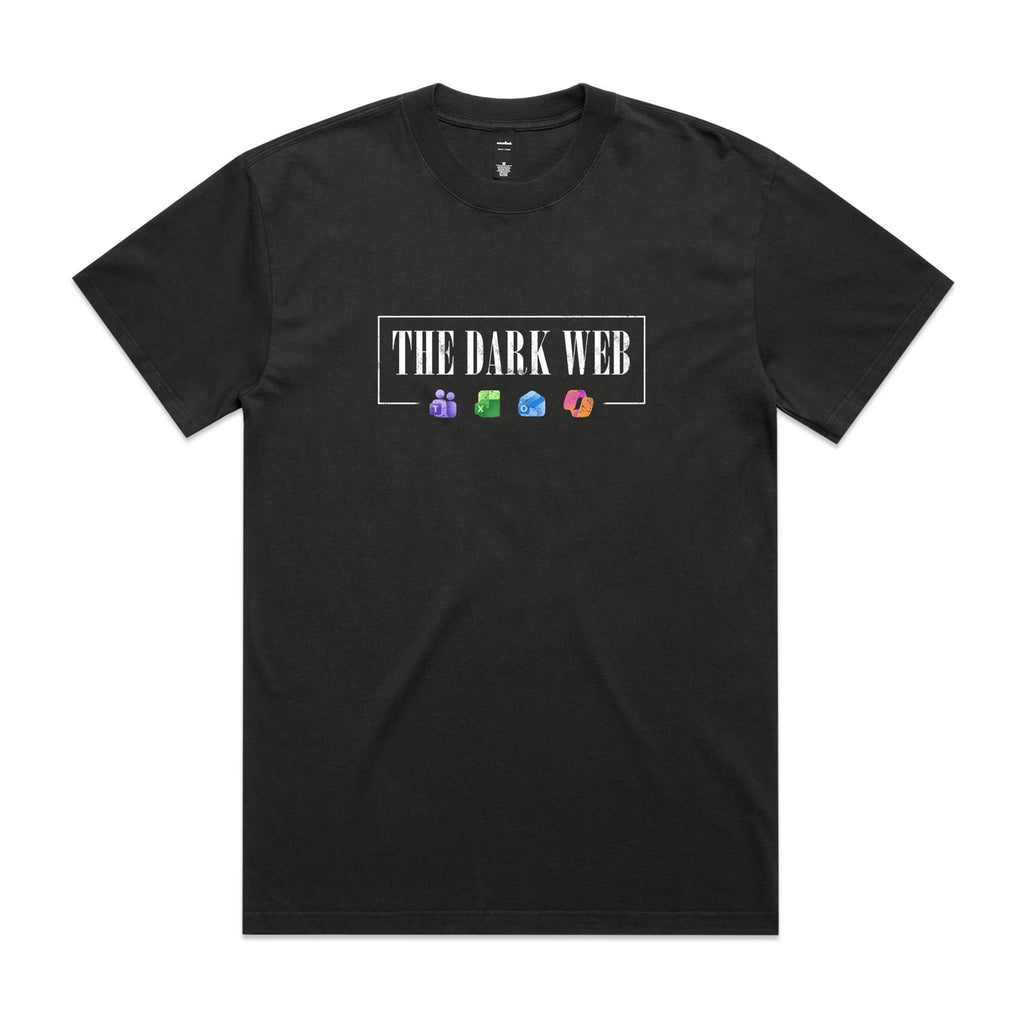 "The Dark Web" Heavy Faded Tee