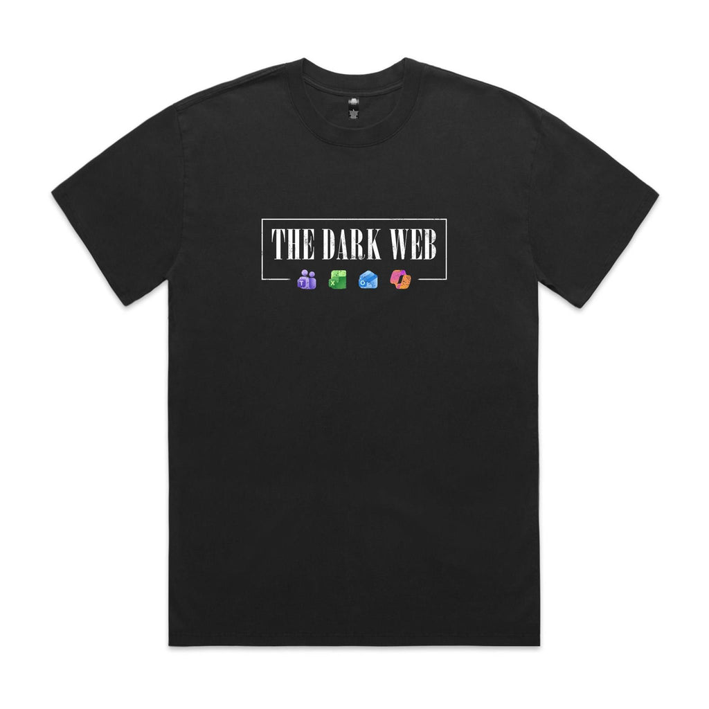 "The Dark Web" Heavy Faded Tee