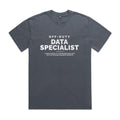"Off-Duty Data Specialist" Heavy Faded Tee
