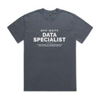 "Off-Duty Data Specialist" Heavy Faded Tee