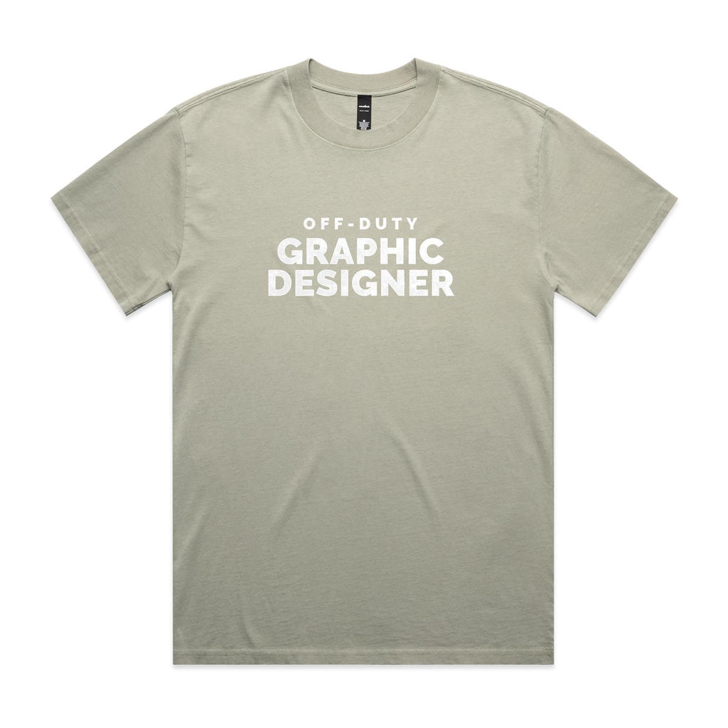 "Off-Duty Graphic Designer" Heavy Faded Tee