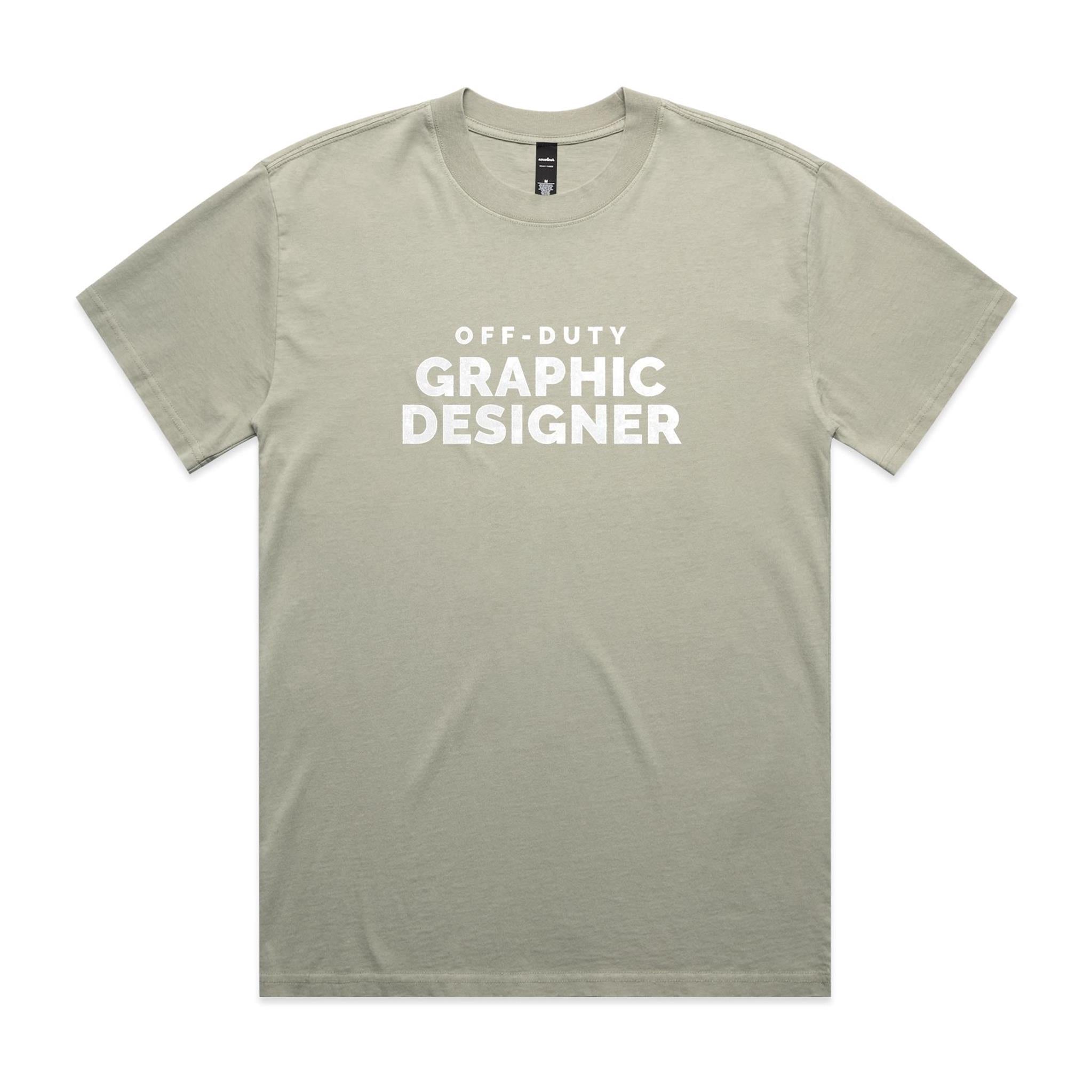 "Off-Duty Graphic Designer" Heavy Faded Tee