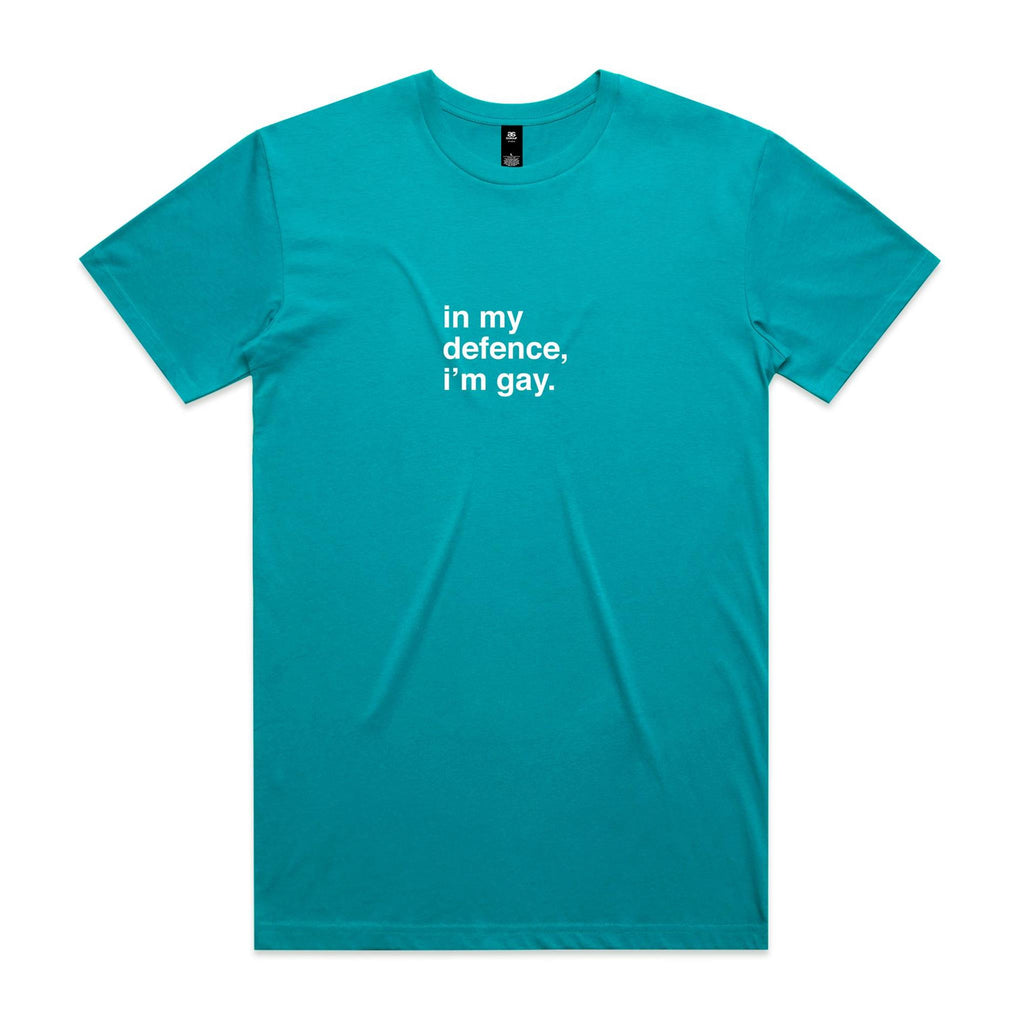 "In My Defence, I'm Gay" T-Shirt