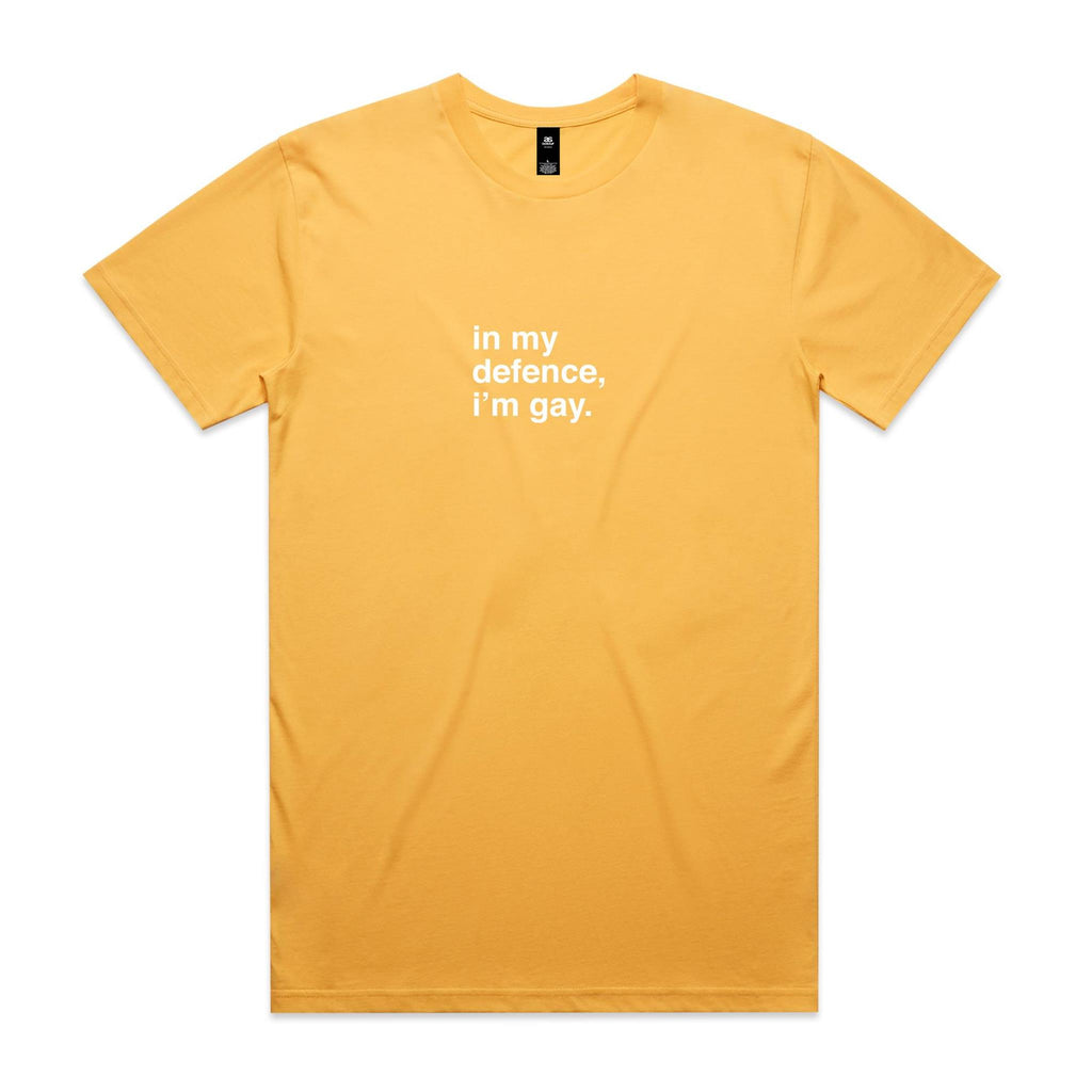 "In My Defence, I'm Gay" T-Shirt