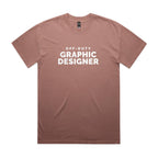 "Off-Duty Graphic Designer" Heavy Faded Tee