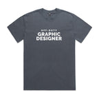 "Off-Duty Graphic Designer" Heavy Faded Tee
