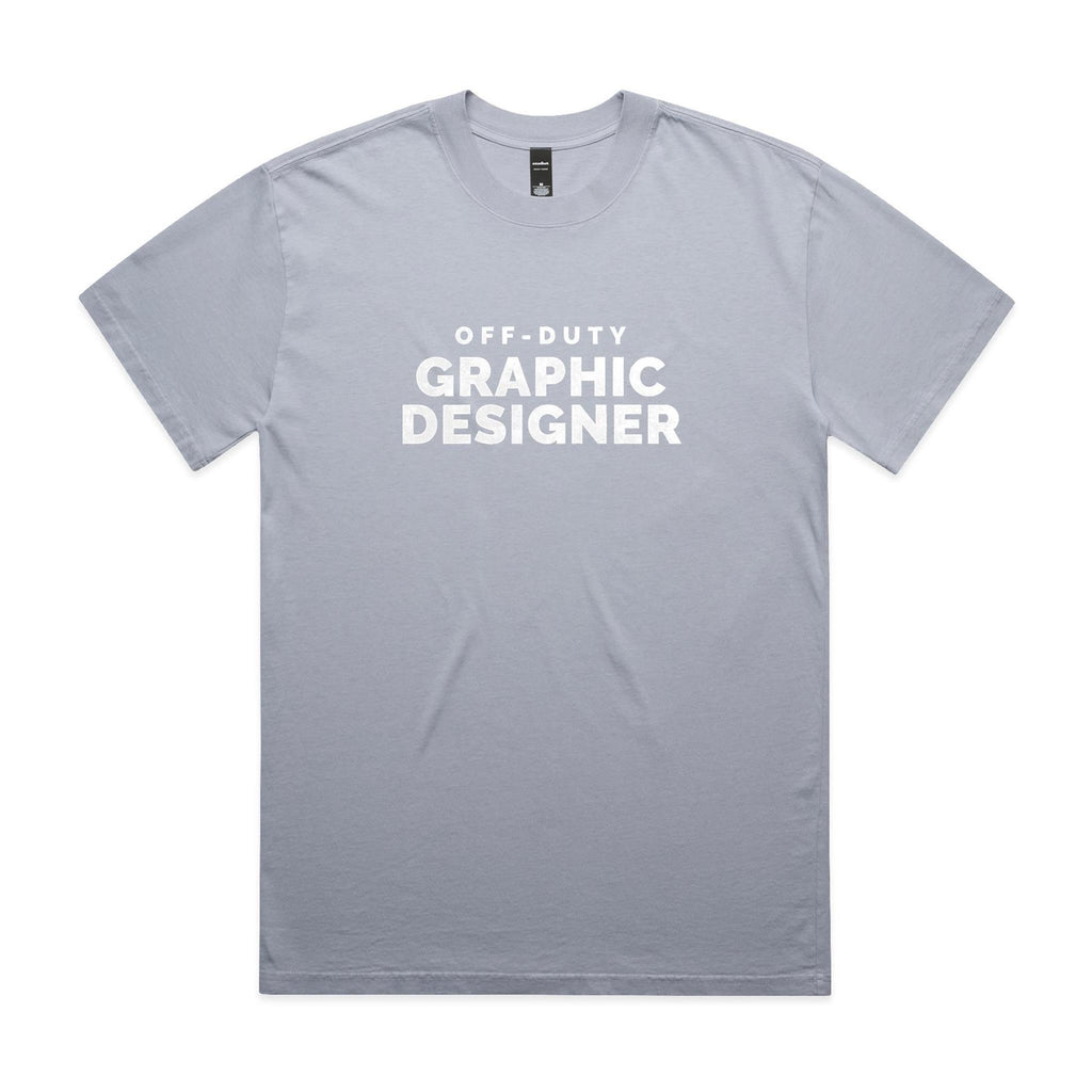 "Off-Duty Graphic Designer" Heavy Faded Tee