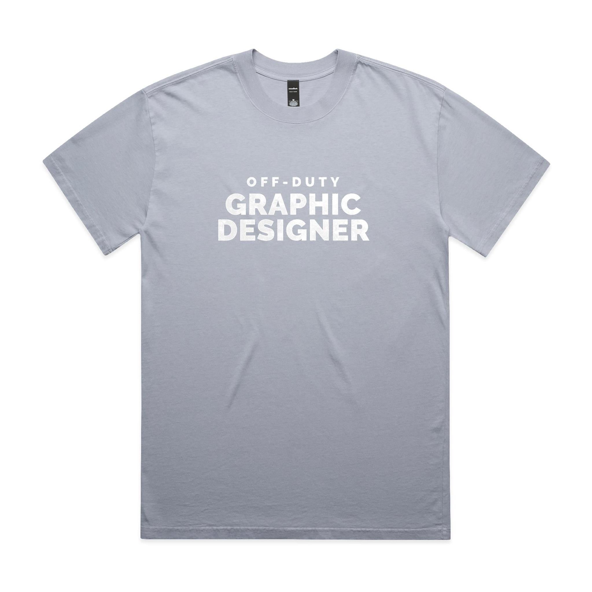 "Off-Duty Graphic Designer" Heavy Faded Tee