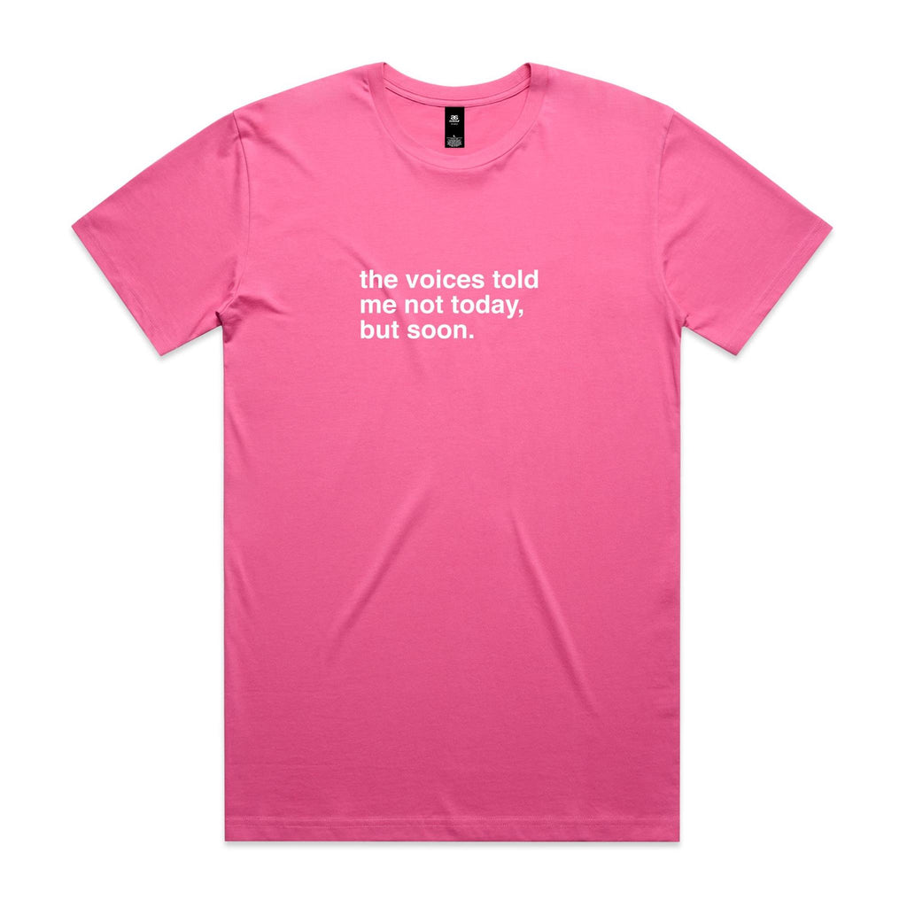 "The Voices Told Me Not Today, But Soon" T-Shirt