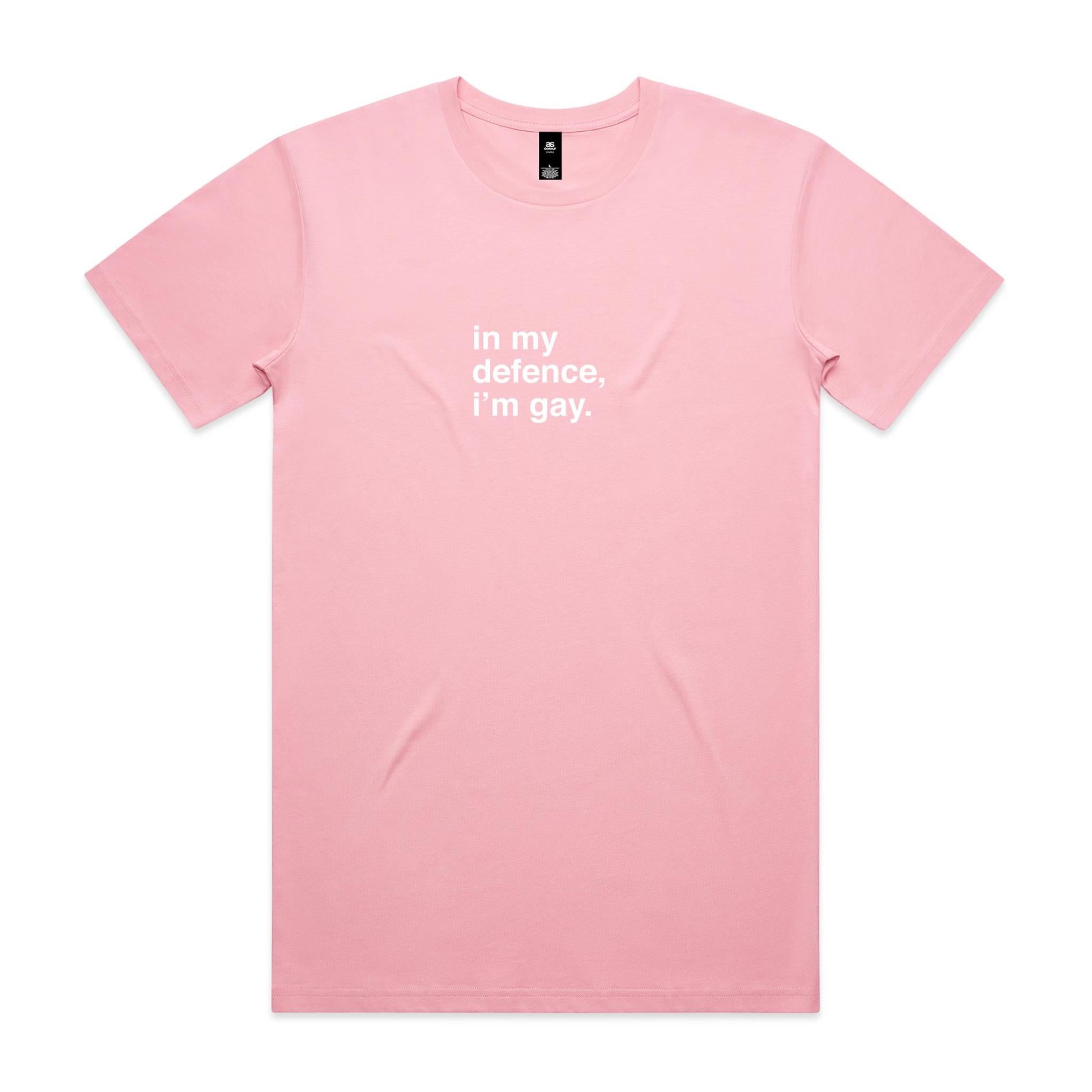 "In My Defence, I'm Gay" T-Shirt
