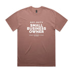 "Off Duty Small Business Owner" Heavy Faded Tee