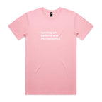 "Running On Caffeine and Microplastics" T-Shirt