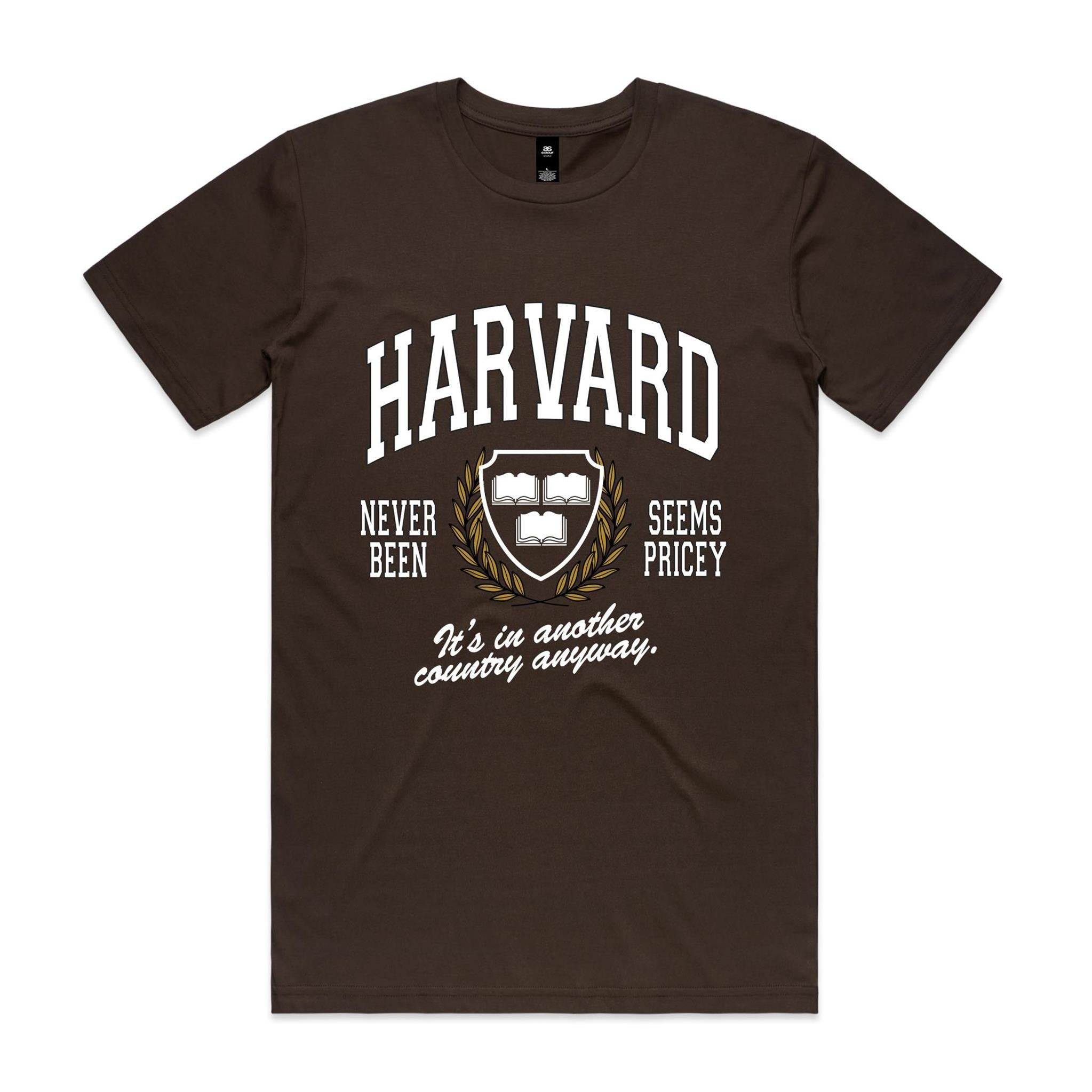 "Never Been: Harvard" T-Shirt