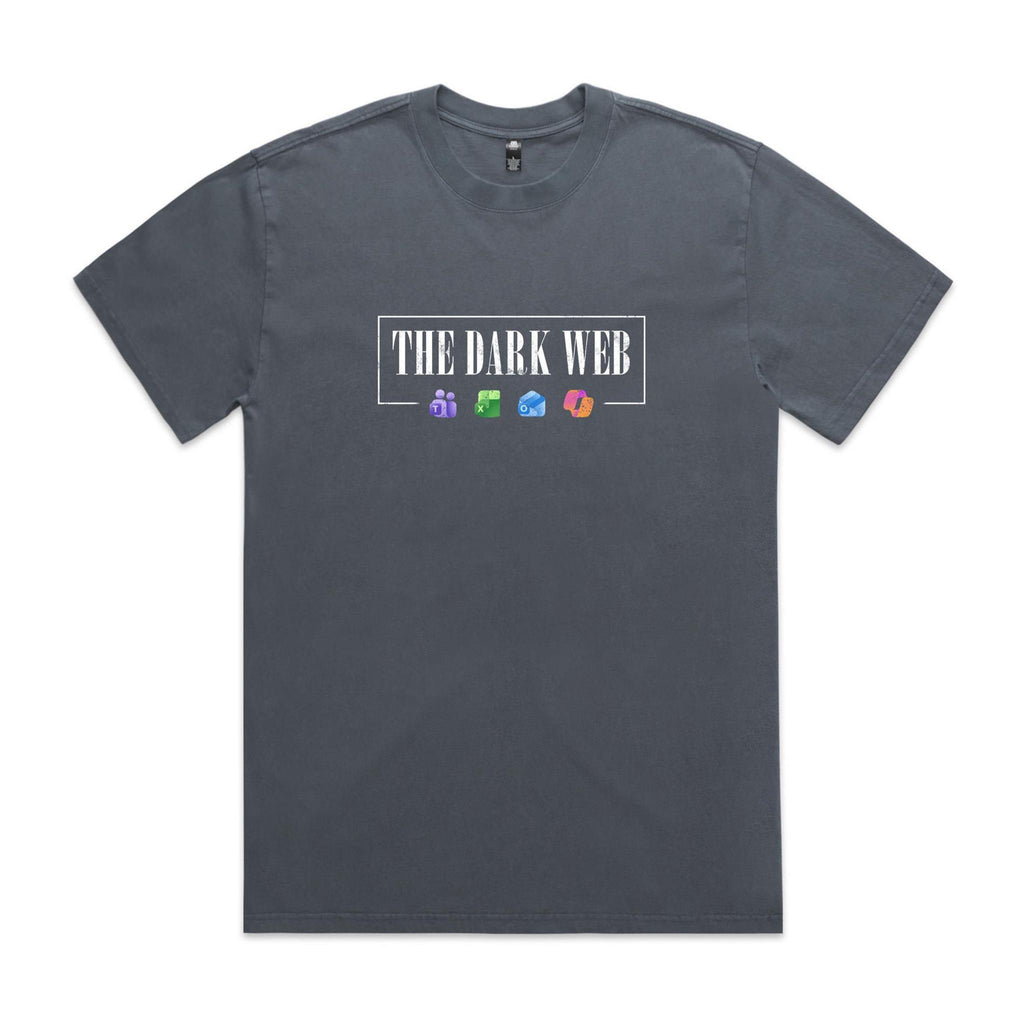 "The Dark Web" Heavy Faded Tee
