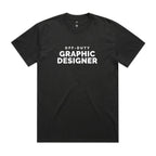 "Off-Duty Graphic Designer" Heavy Faded Tee
