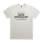 "Off-Duty Data Specialist" Heavy Faded Tee