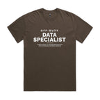 "Off-Duty Data Specialist" Heavy Faded Tee