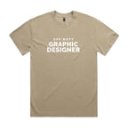"Off-Duty Graphic Designer" Heavy Faded Tee
