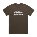 "Off-Duty Graphic Designer" Heavy Faded Tee